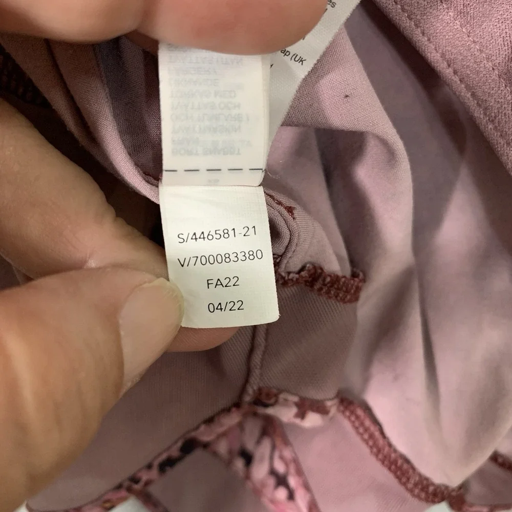 Athleta Mesh Racer Run Mid Rise 4 Short Pink Combo 3X